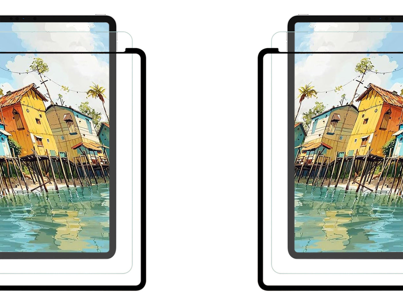 Nano Paper Screen Protector Compatible with iPad Detachable Reusable Matte Film