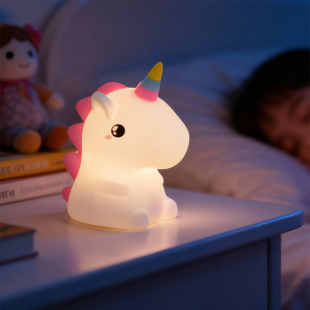 Unicorn Cute Silicone LED Touch Night Light