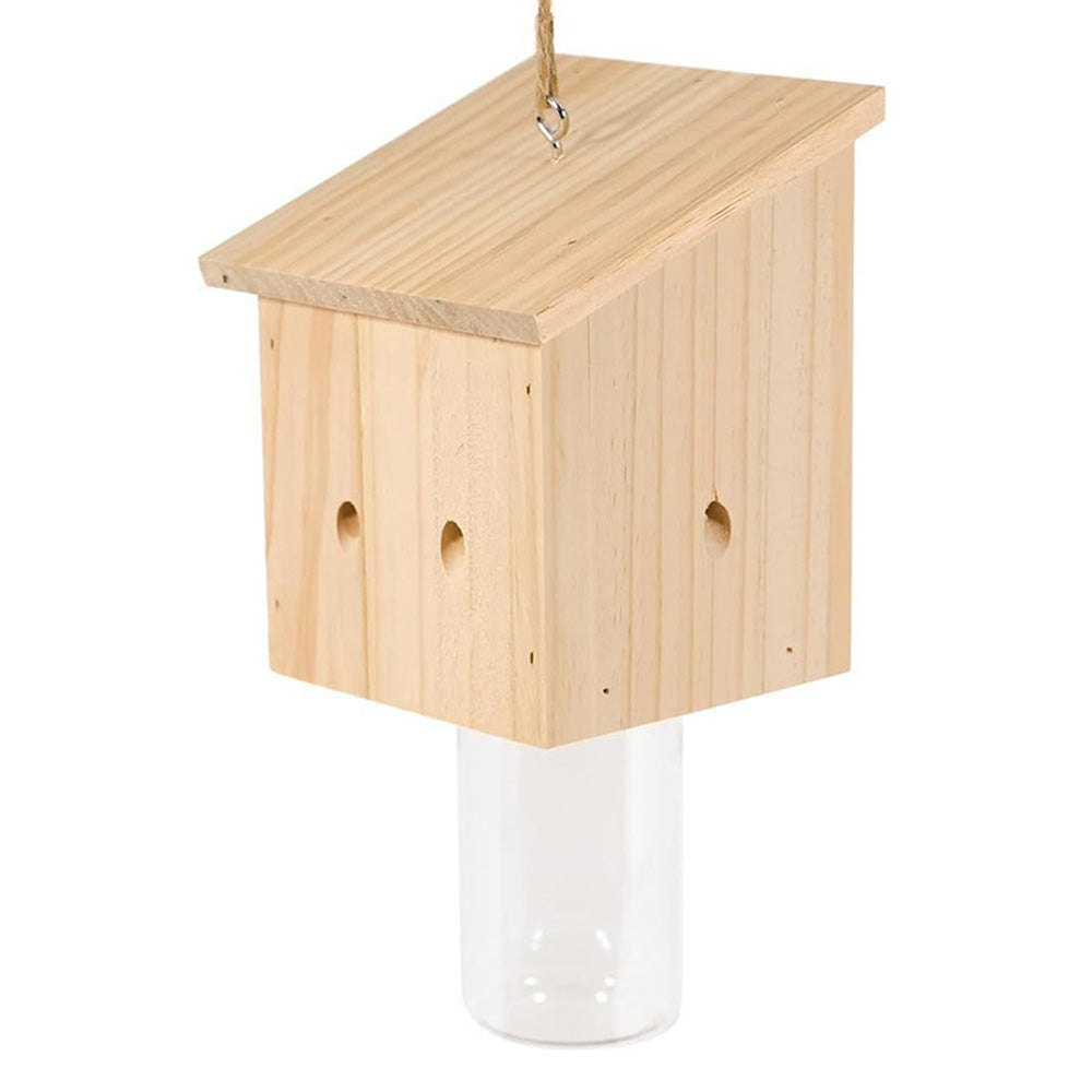 Wood Carpenter Bee Trap For Outside Cube Style Nature Hanging Carpenter Bee Traps