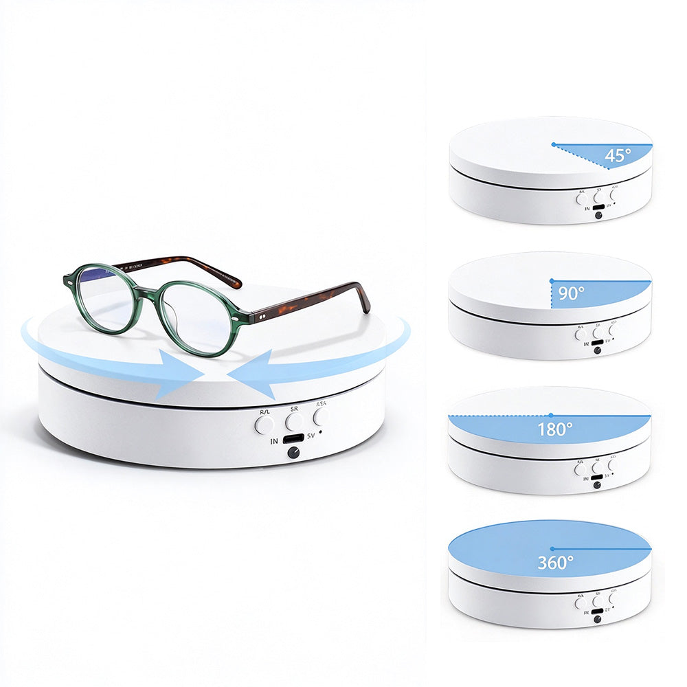 Electric 360 Degree Rotating Display Stand for Jewelry and Photography