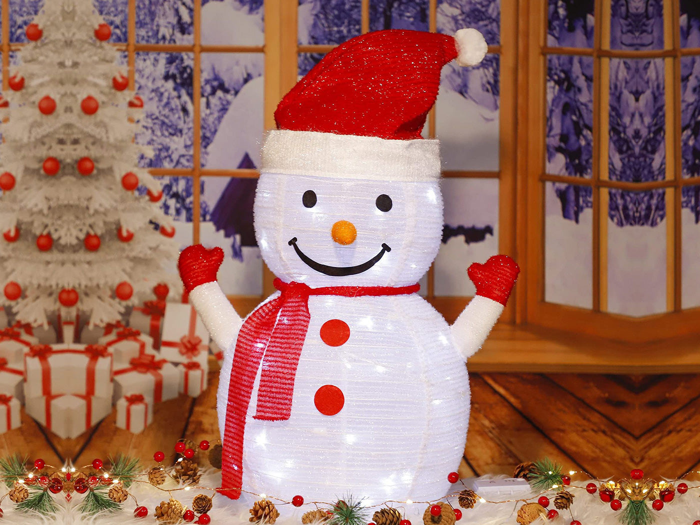 70cm Pop Up Christmas Decor Lights Indoor Lights Penguin Snowman