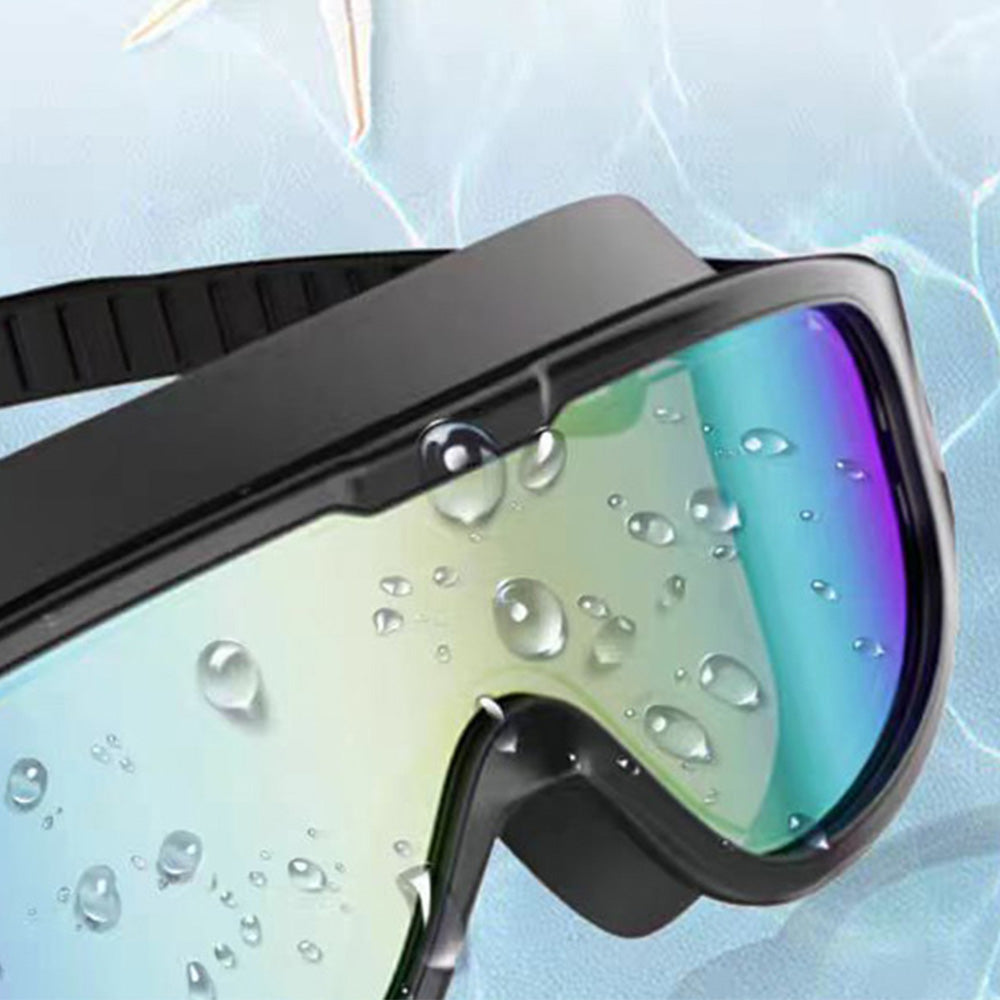 Two Swim Goggles Wide View Swimming Goggles Anti-Fog Pool Goggles for Adult
