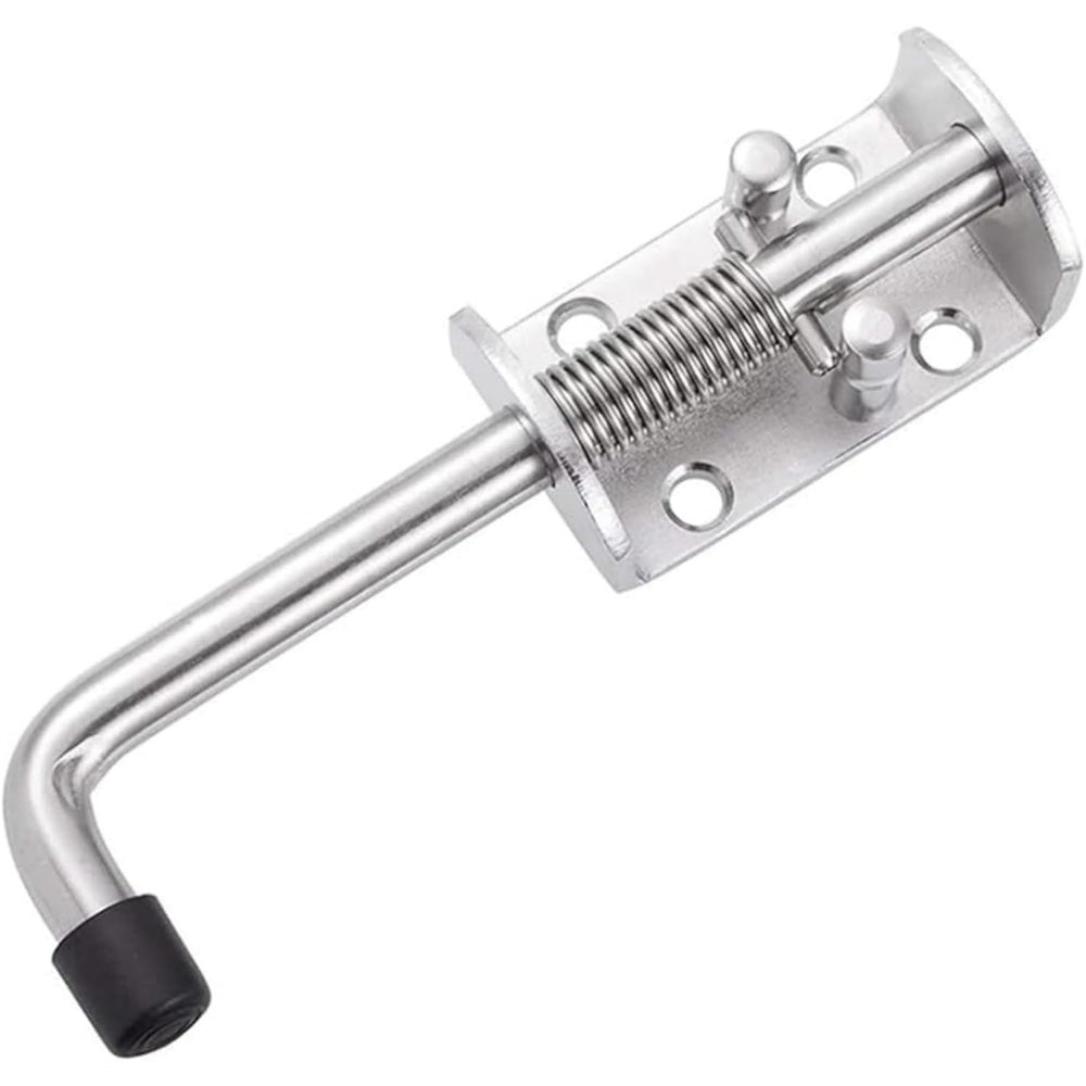 8 Pcs Galvanized Iron Spring Bolt Latches 1.2 cm Dia 16.5 cm Long
