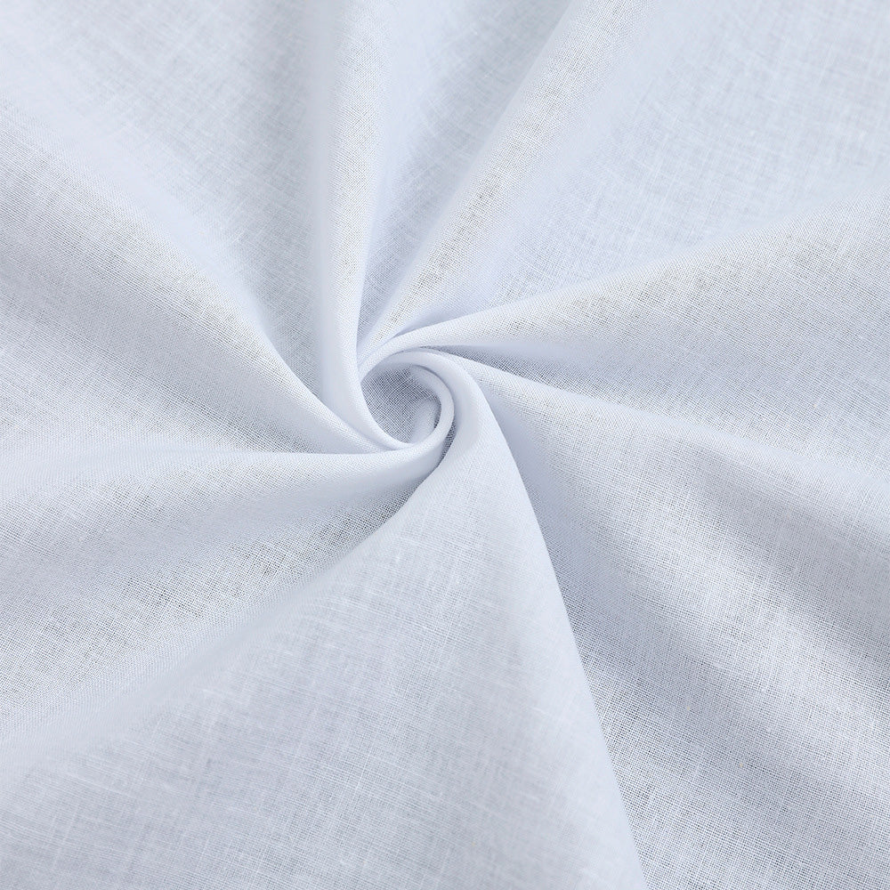 12 Piece Soft Cotton Handkerchiefs with Satin Border for Pocket and Travel