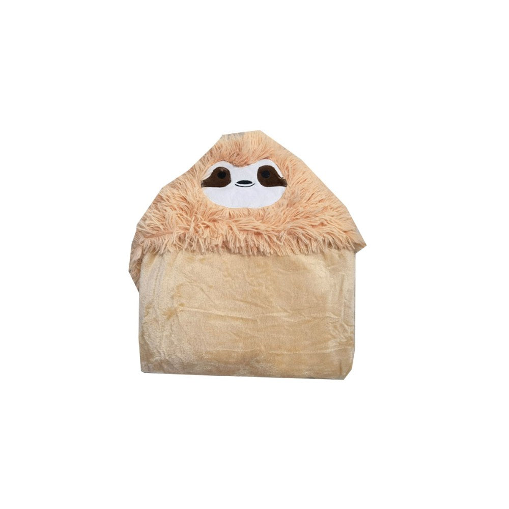 Wearable Fluffy Sloth Hooded Blanket