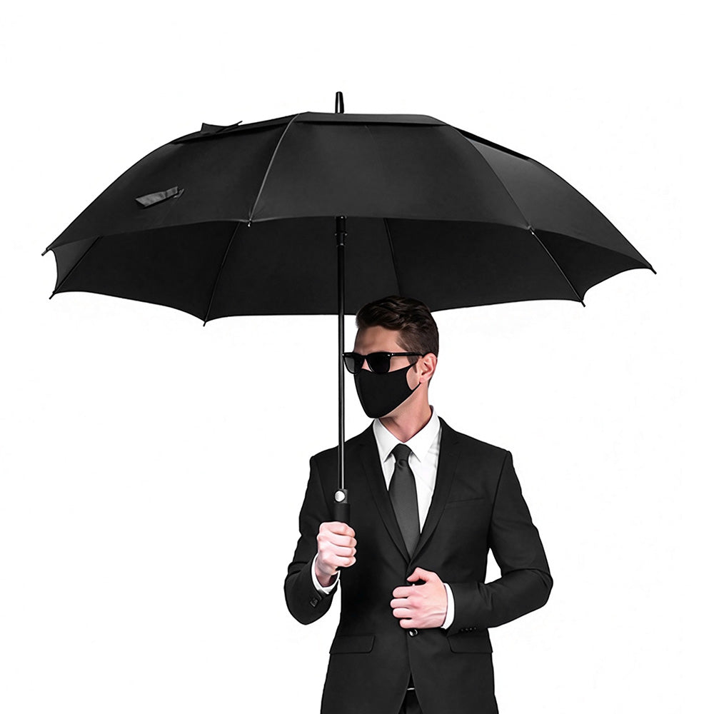 Extra Large Auto Open Double-Layer Golf Umbrella Windproof 30-Inch