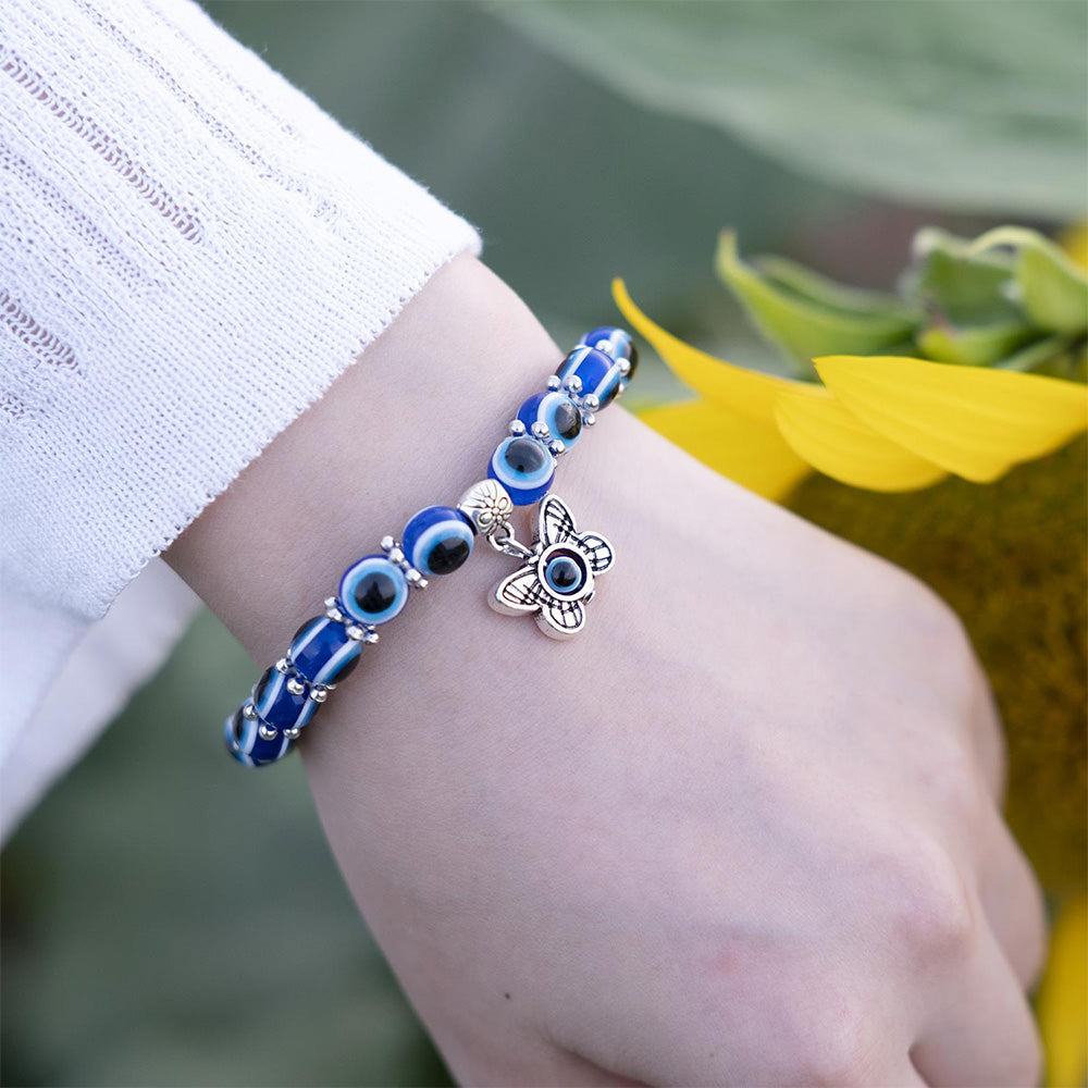 Turkish Evil Eye Bracelet Hamsa Hand Greek Mati Bangle Jewellery