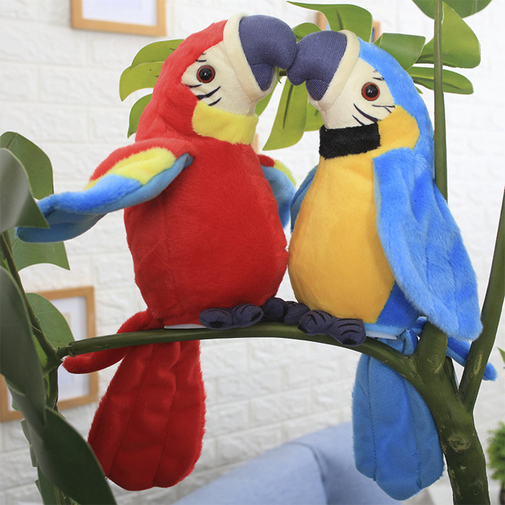 Sound Repeating Parrot Plush Sensory Interactive Toy