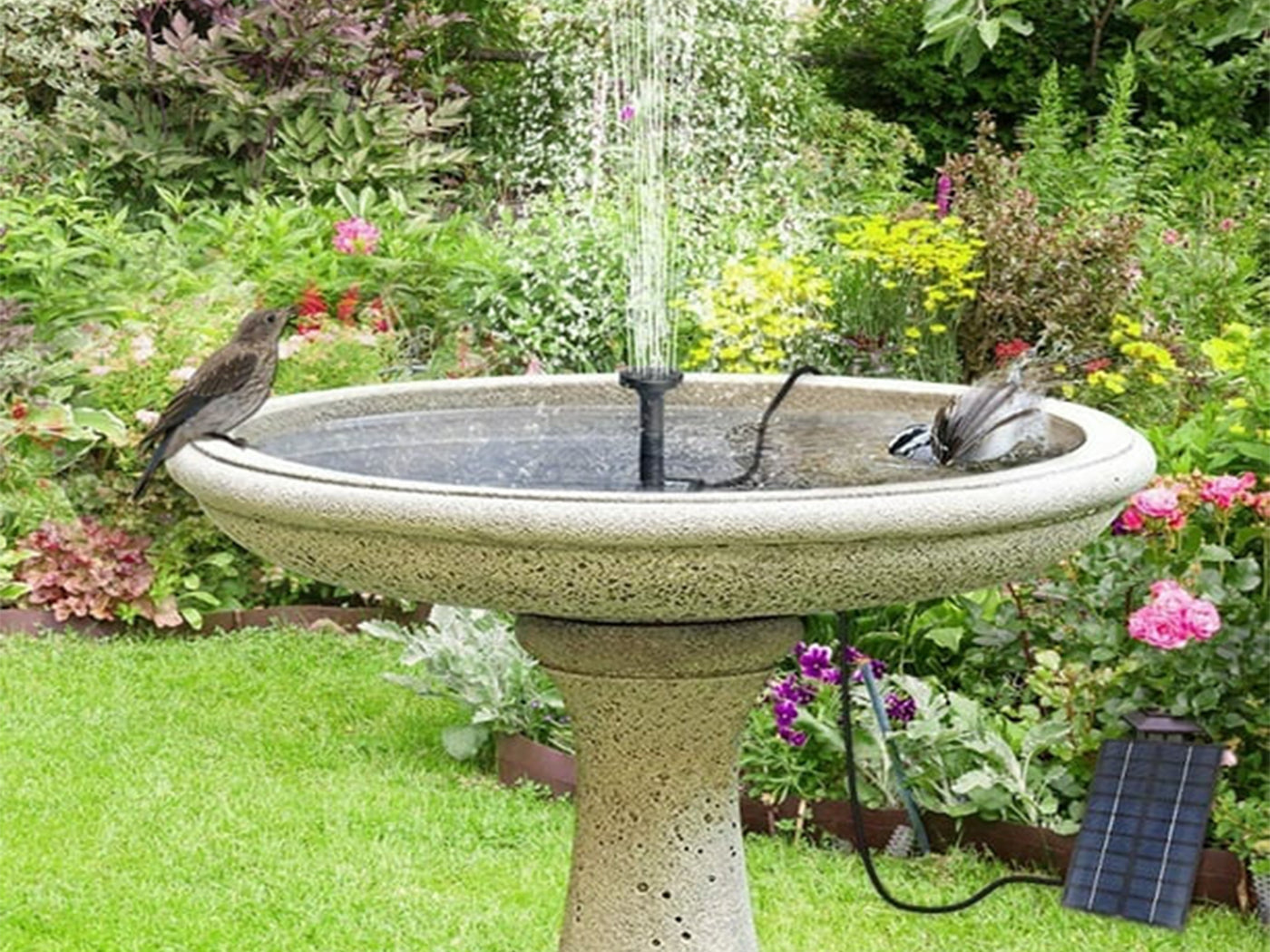 Solar Floating Fountain Pump for Pond and Garden Decoration