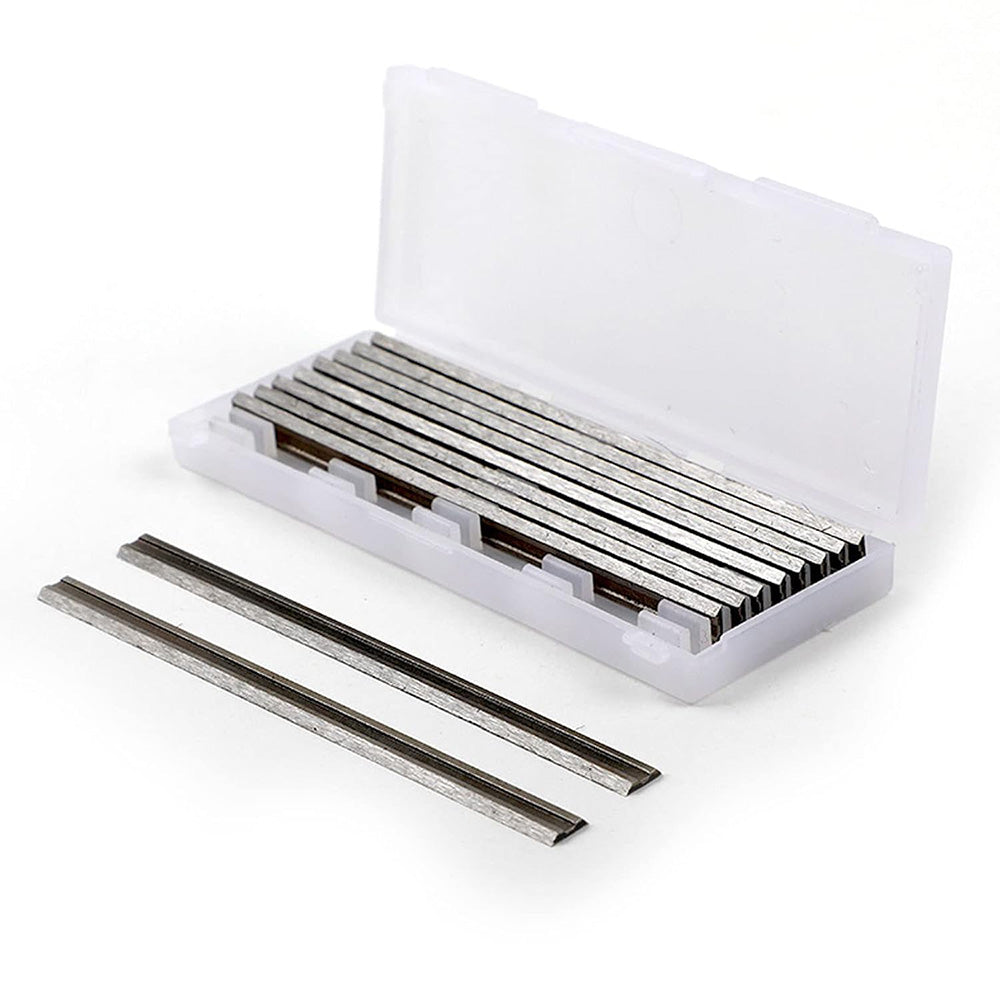 10 Pcs 65MN Steel Planer Blades 82 x 5.5 x 1.1 mm