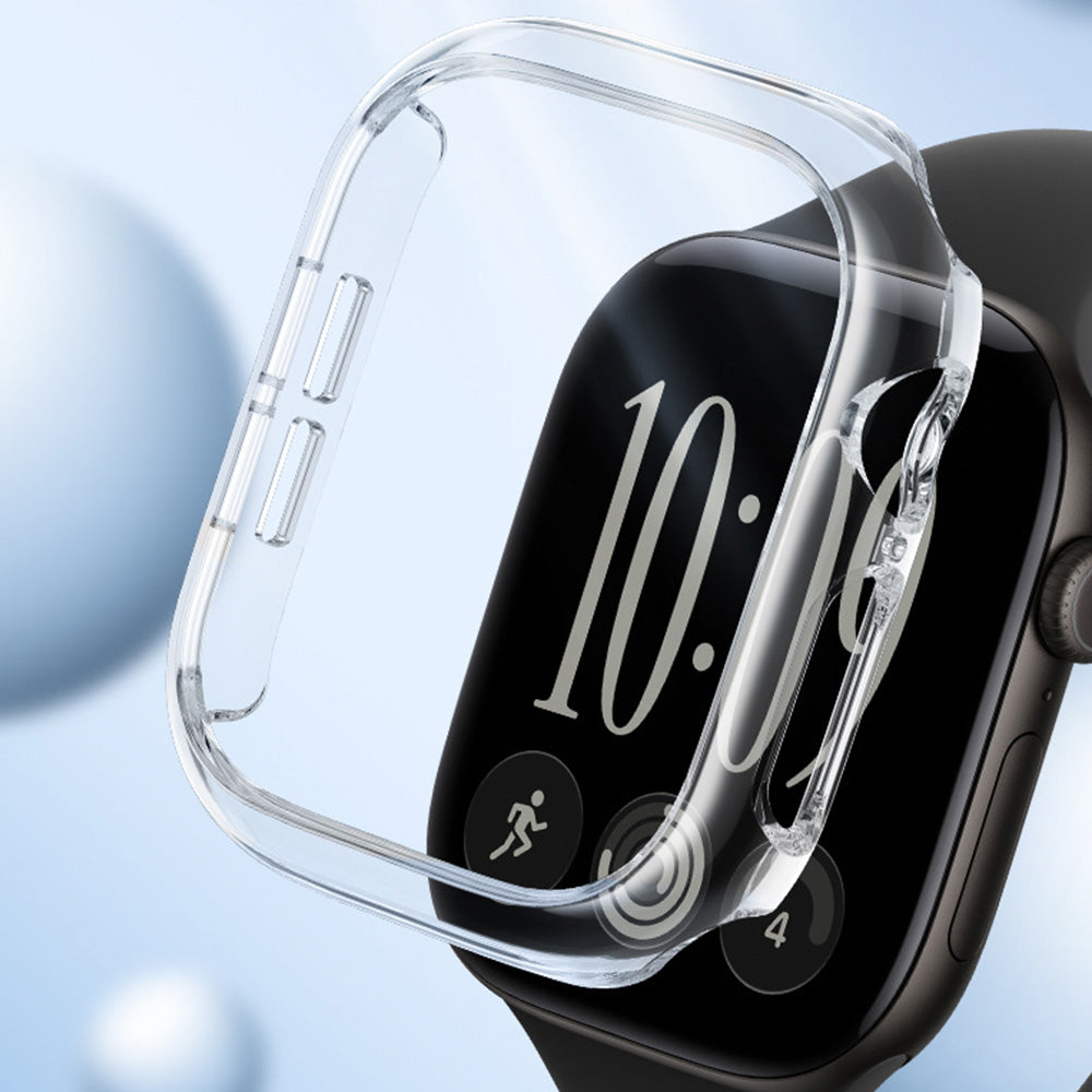 2 Piece Case and Screen Protector Set for Apple Watch Series 12-Transparent