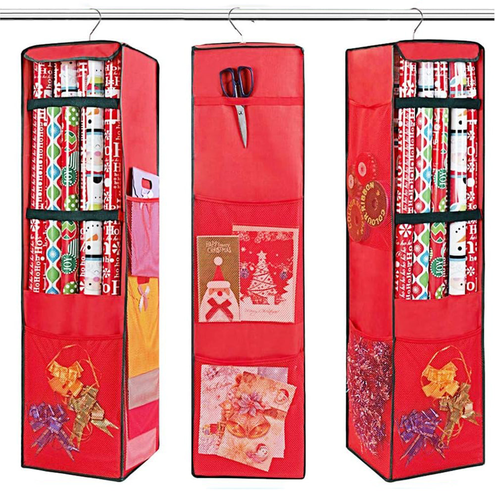 Hanging Wrap Organizer Wrapping Paper Storage Hanging Storage Bag