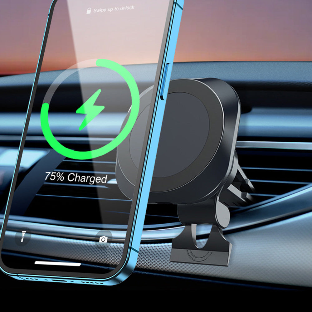 MagSafe Compatible 15W Wireless Car Charger Mount for iPhone