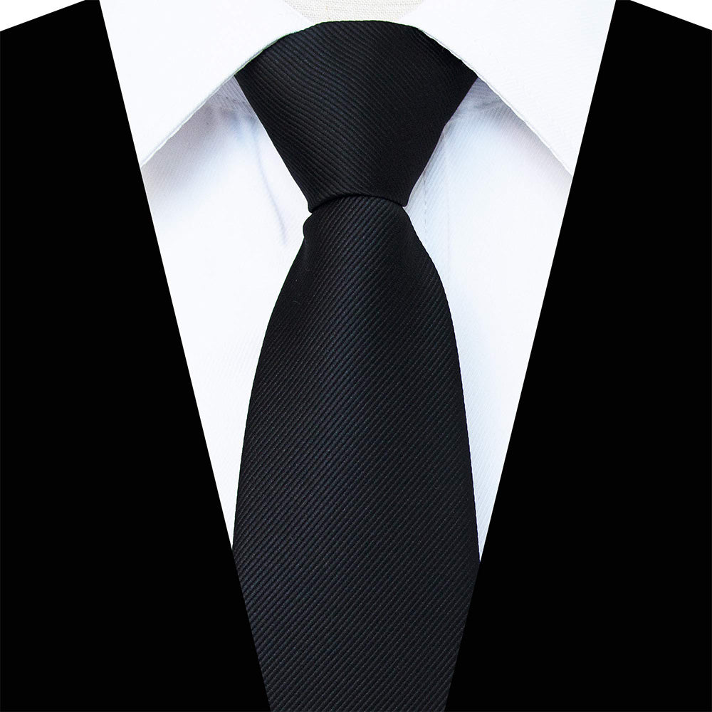 Men Pre-Tied Zip Necktie 8 cm for Wedding Business Formal Wear