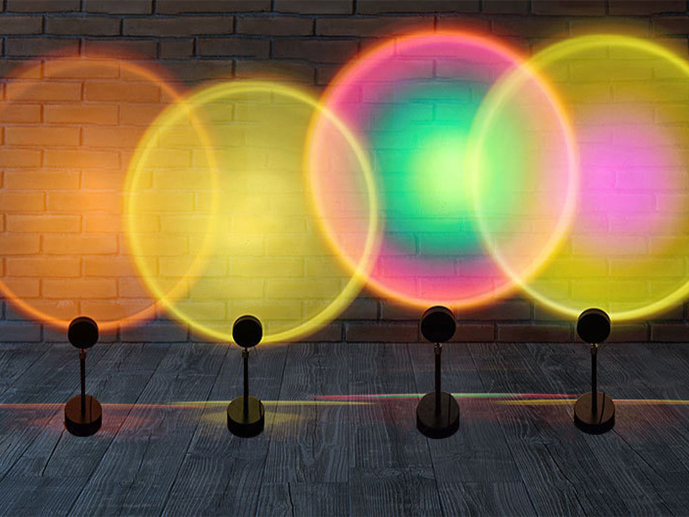 4 Color Sunset Projection Lamp for Bedroom Living Room Decor