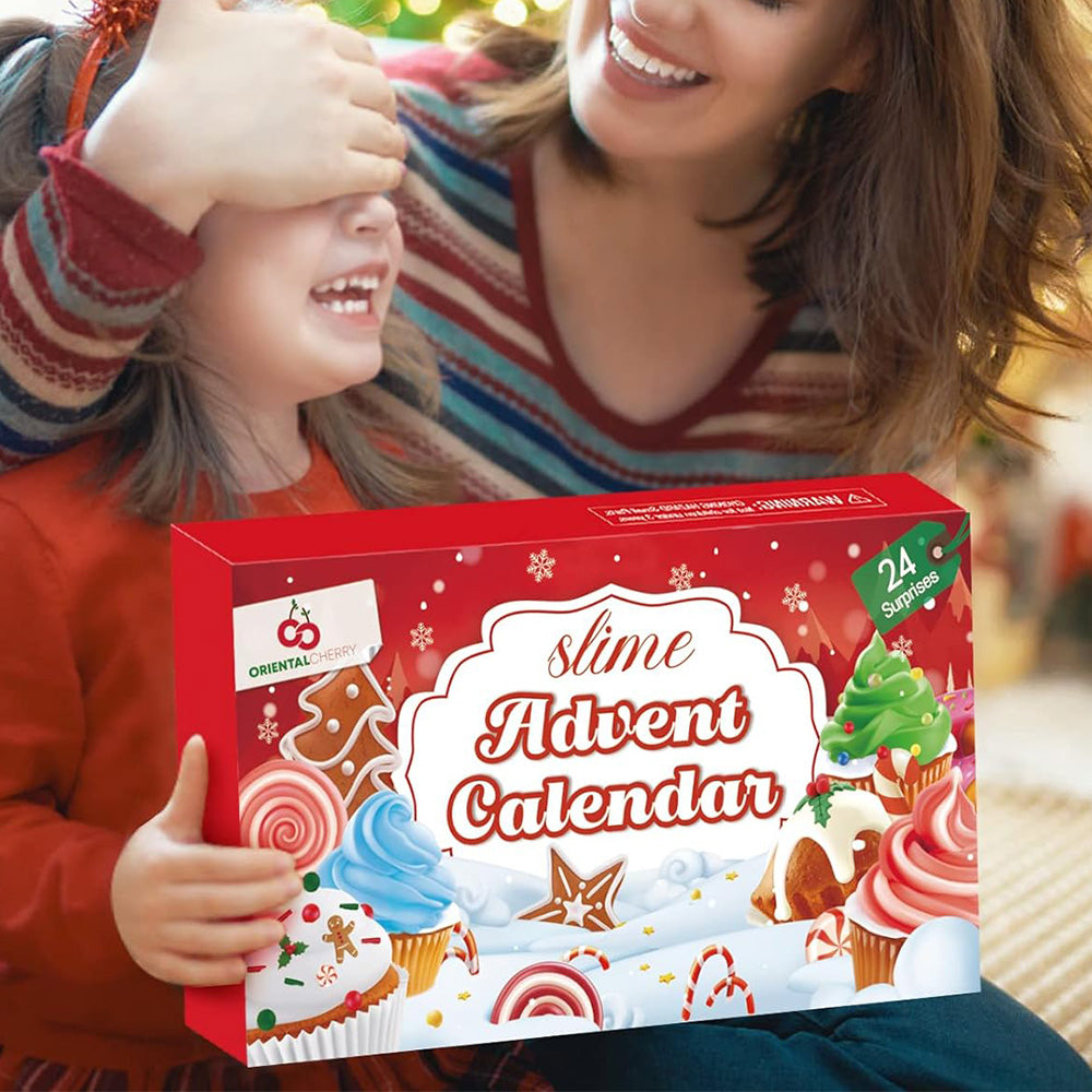 Advent Calendar 24 Days of Slime and Charm Kit Christmas Countdown Calendar