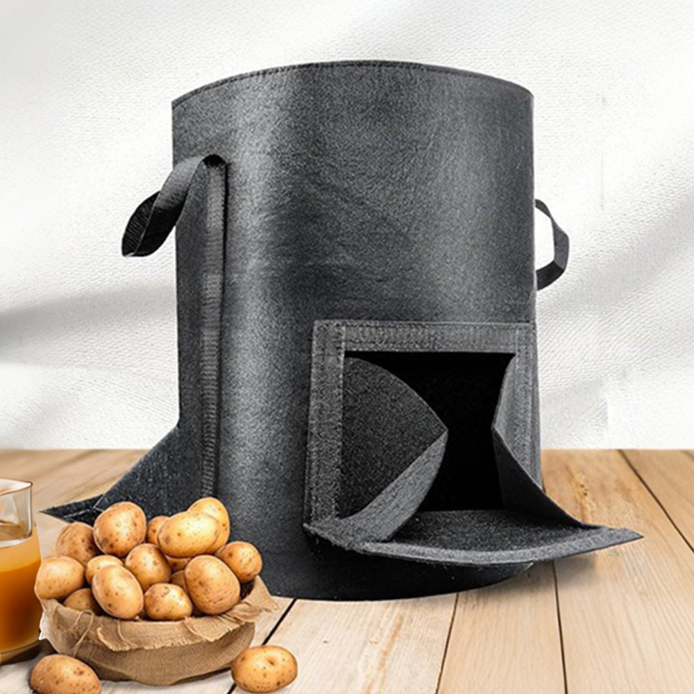 4X15 Gallon Potato Grow Bags Fabric Planter Pot with Handle