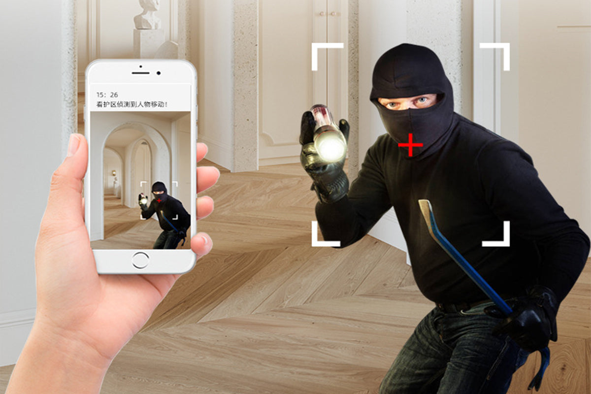Total Coverage Security Camera with Night Vision, Two-Way Audio and Dual Storage