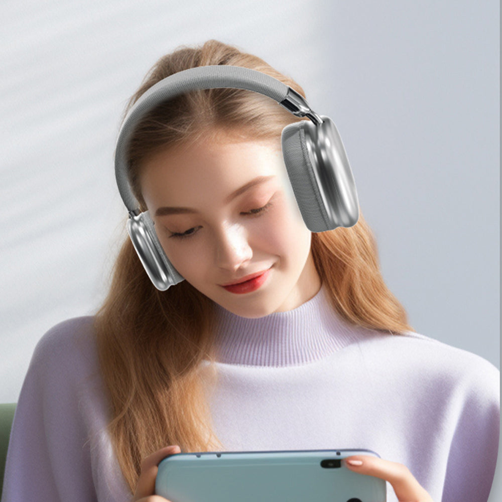 Wireless Bluetooth Headphones with Mic Noise Reduction Over-Ear Design