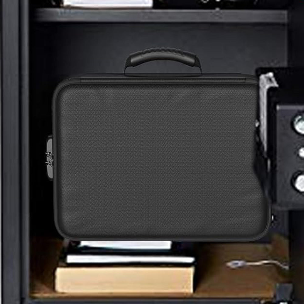 Water Resistant Document Storage Bag with Password Lock and Handle