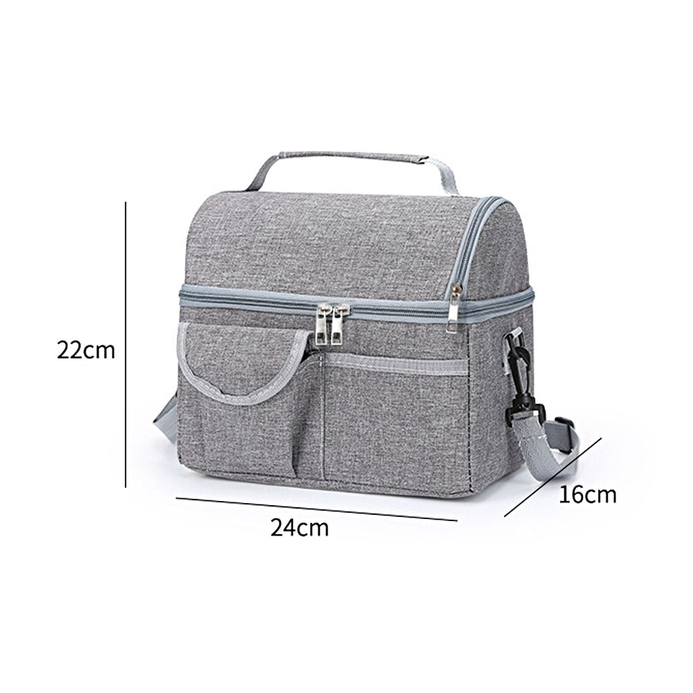 Insulated Lunch Bag Cooler Tote Bag with Shoulder Strap