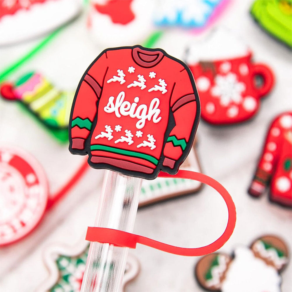 Advent Calendar 24 Days of Christmas Surprises with 10mm Straw Toppers