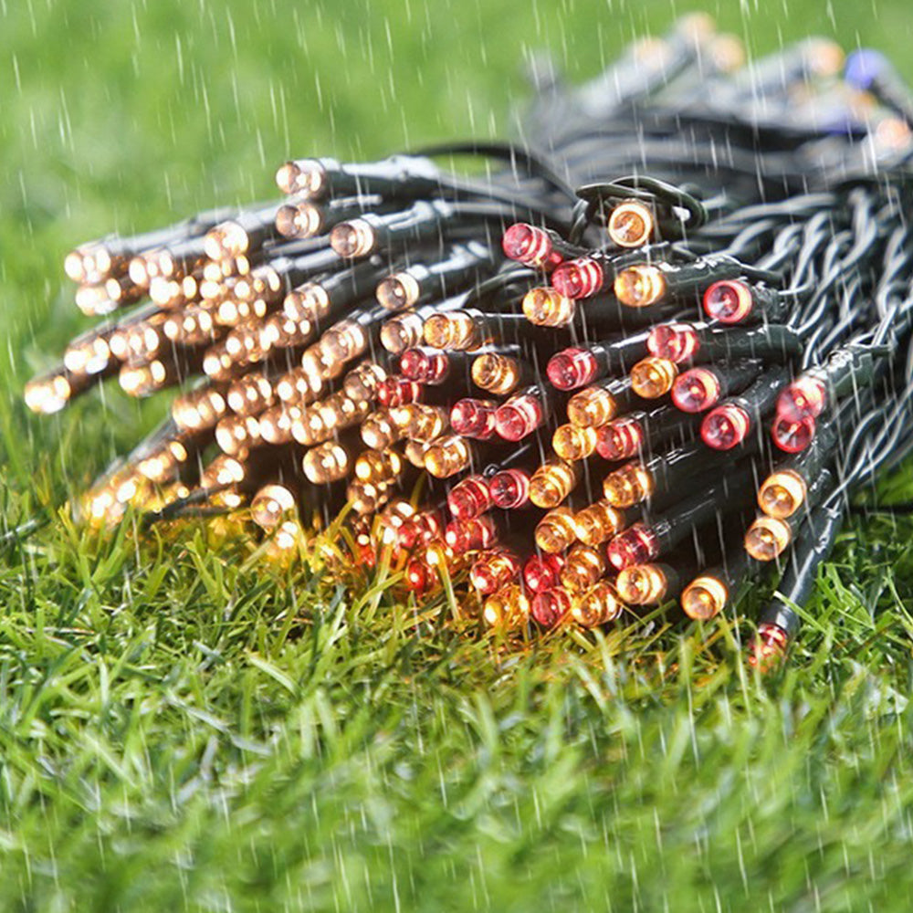 Outdoor Solar String Lights with 8 Modes for Garden Decoration-Warm White