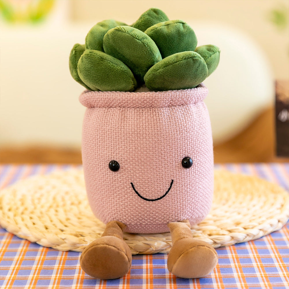 Potted Succulent Plush Stuffed Toy