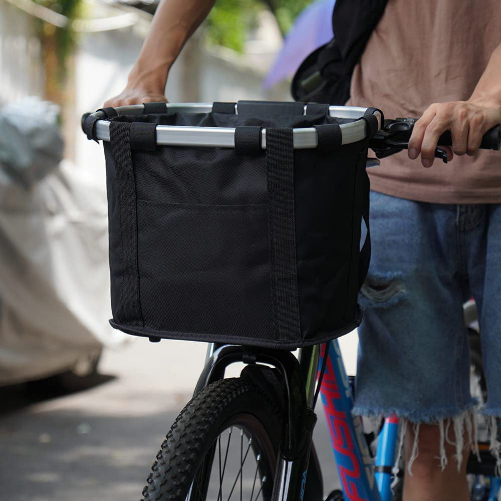 Oxford Cloth Pet Cat Dog Seat Bike Basket Foldable Bike Accessories