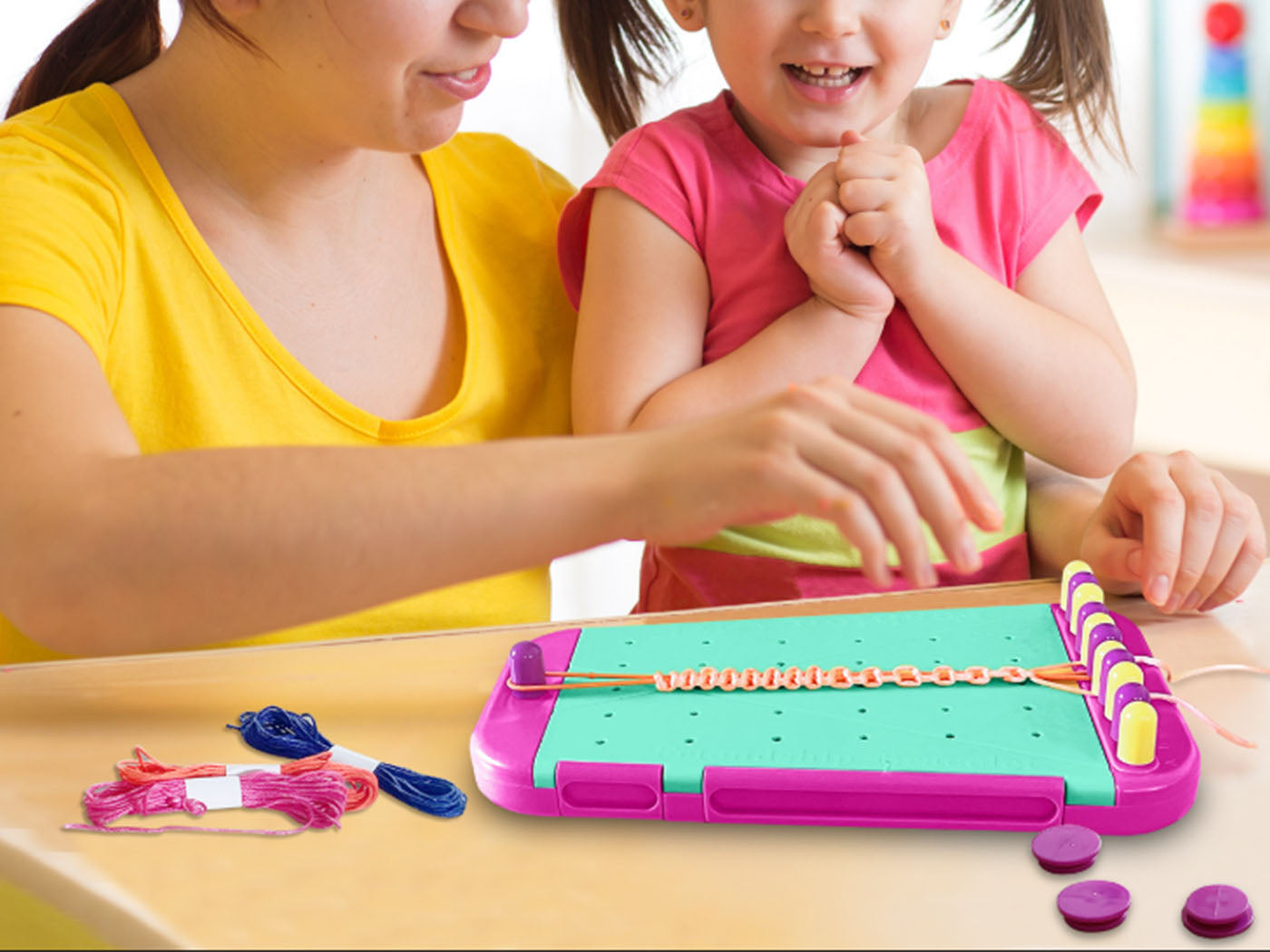 Kids DIY Friendship Bracelet Making kit Arts and Crafts