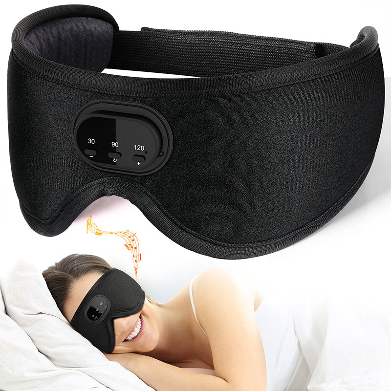 White Noise Sleep Mask Wireless 5.2 Bluetooth Sleep Headphones