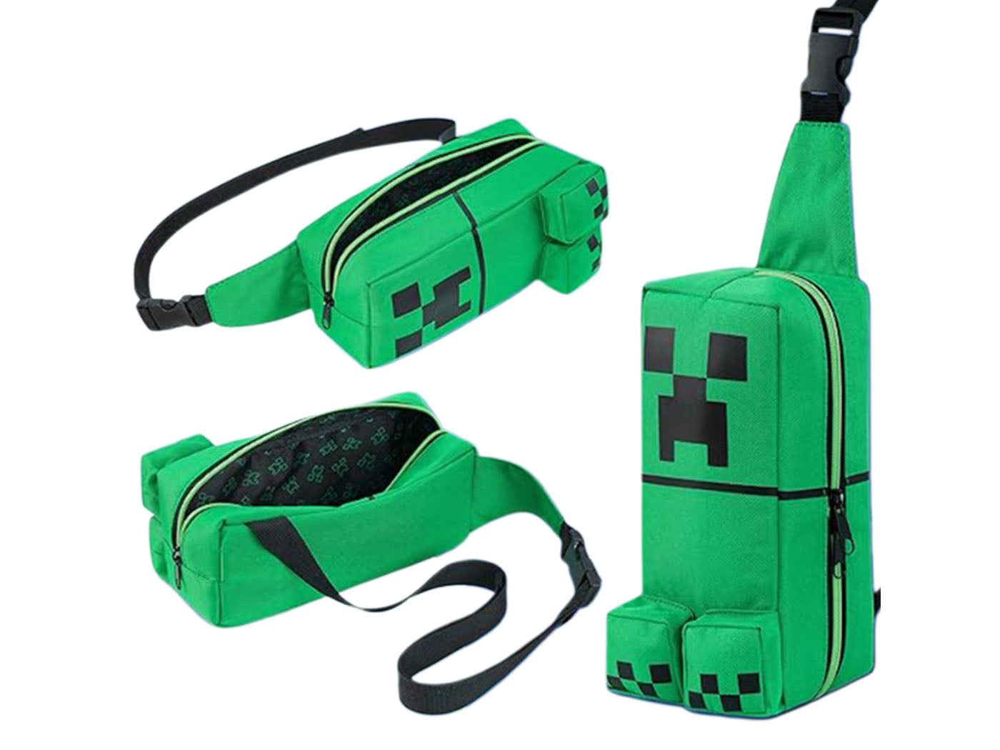 Minecraft Inspired Crossbody Bag Chest Bag for Teens Boys