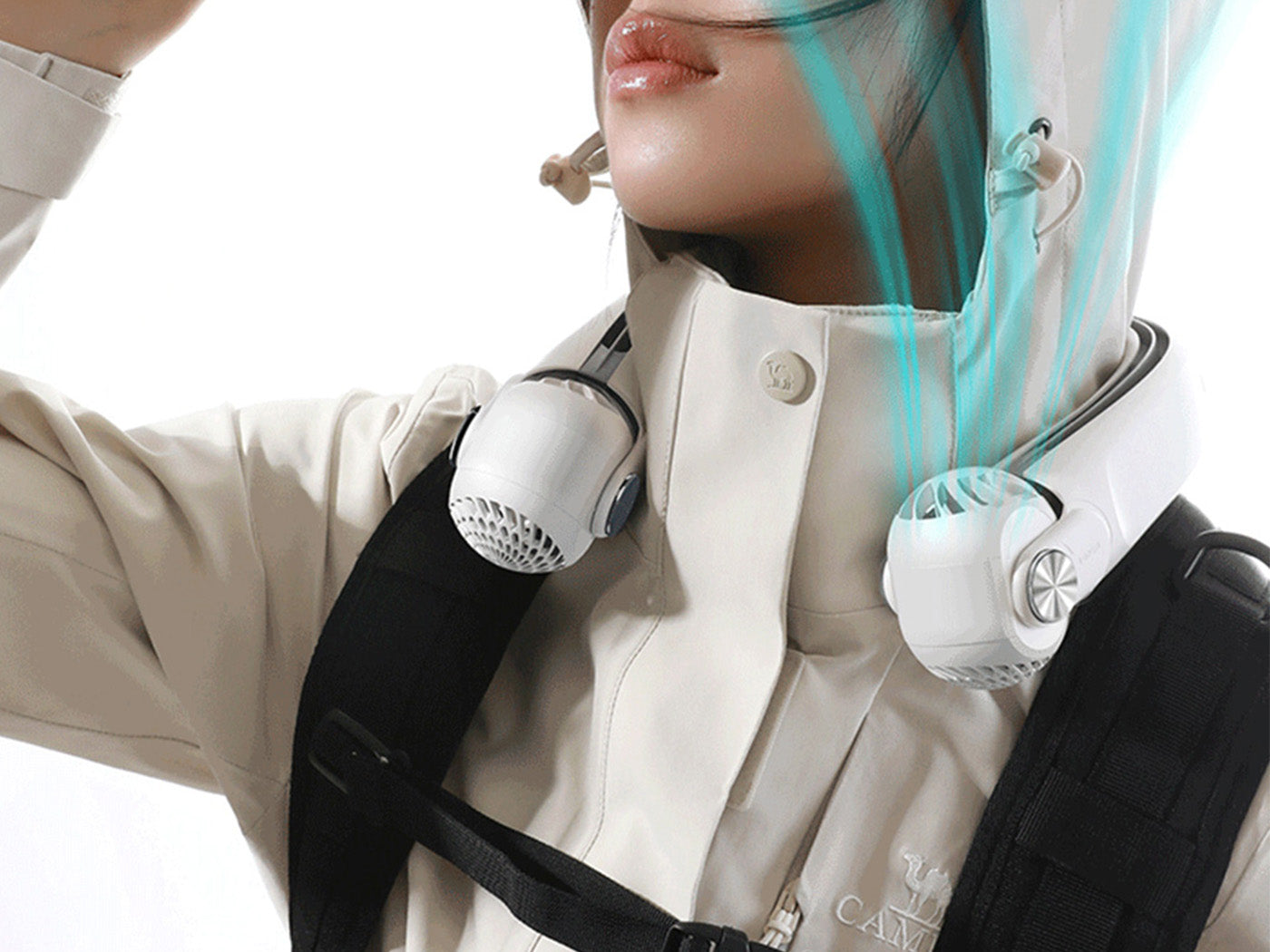 USB Neck Fan with Rotatable Blower Head