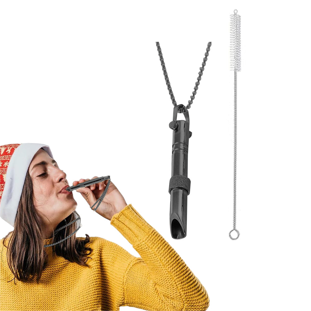 Stress Relief Breathing Anxiety Relief Necklace with Cleaning Brush