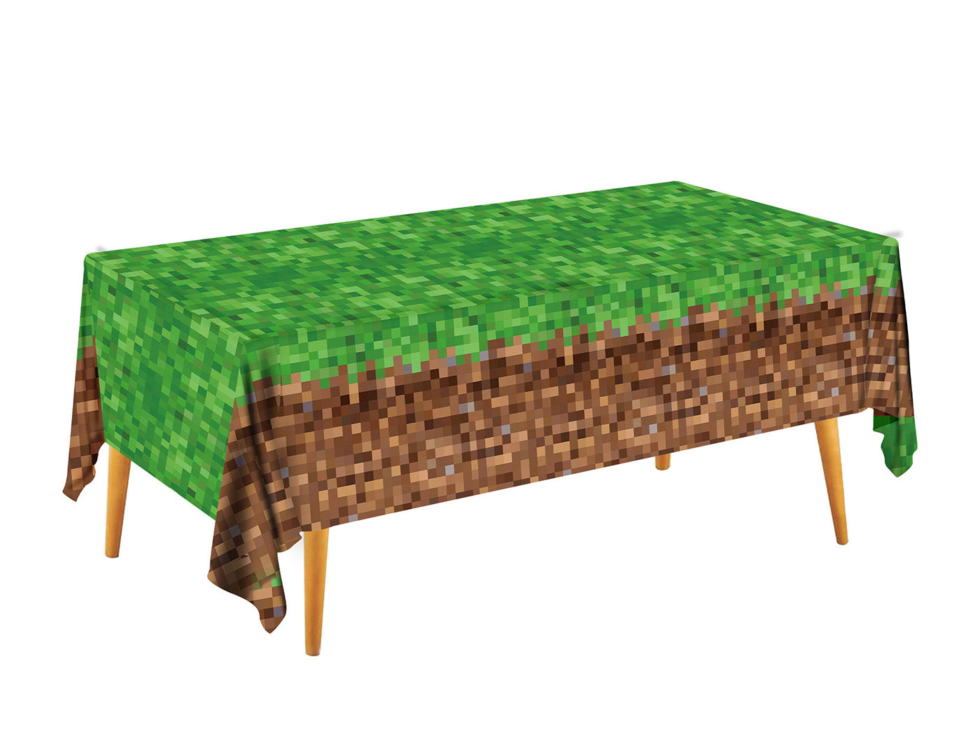 3 X Minecraft Inspired Table Cover Gamer Party Supplies Tablecloths