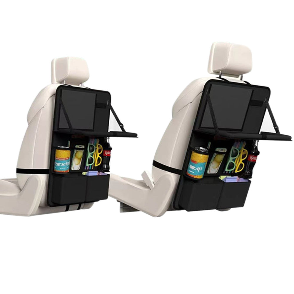 2XCar Backseat Organizer with Foldable Tray Table Road Trip