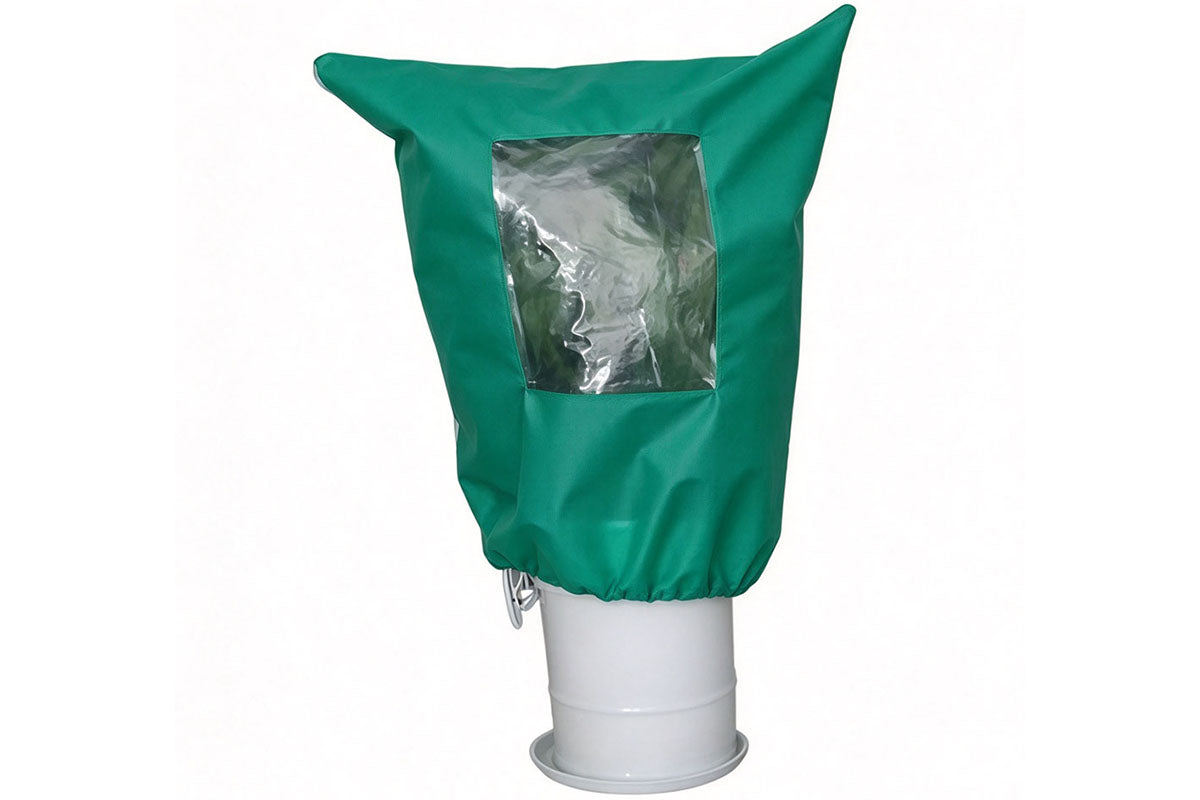 2Pcs Plant Frost Protection Cover with Zip Viewing Window Drawstring Winter Jacket