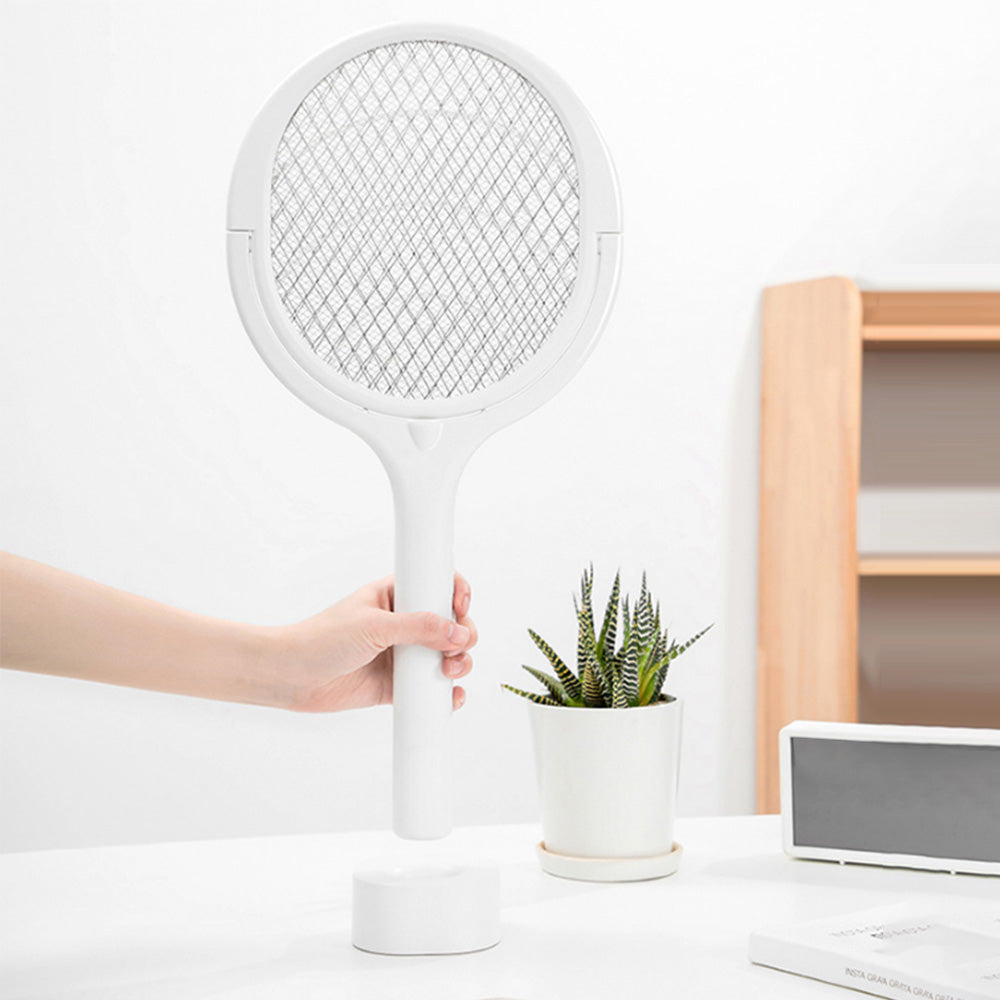 Fly Swatter Bug Electric Swatter Rotating Racket Mosquito Insect Killer