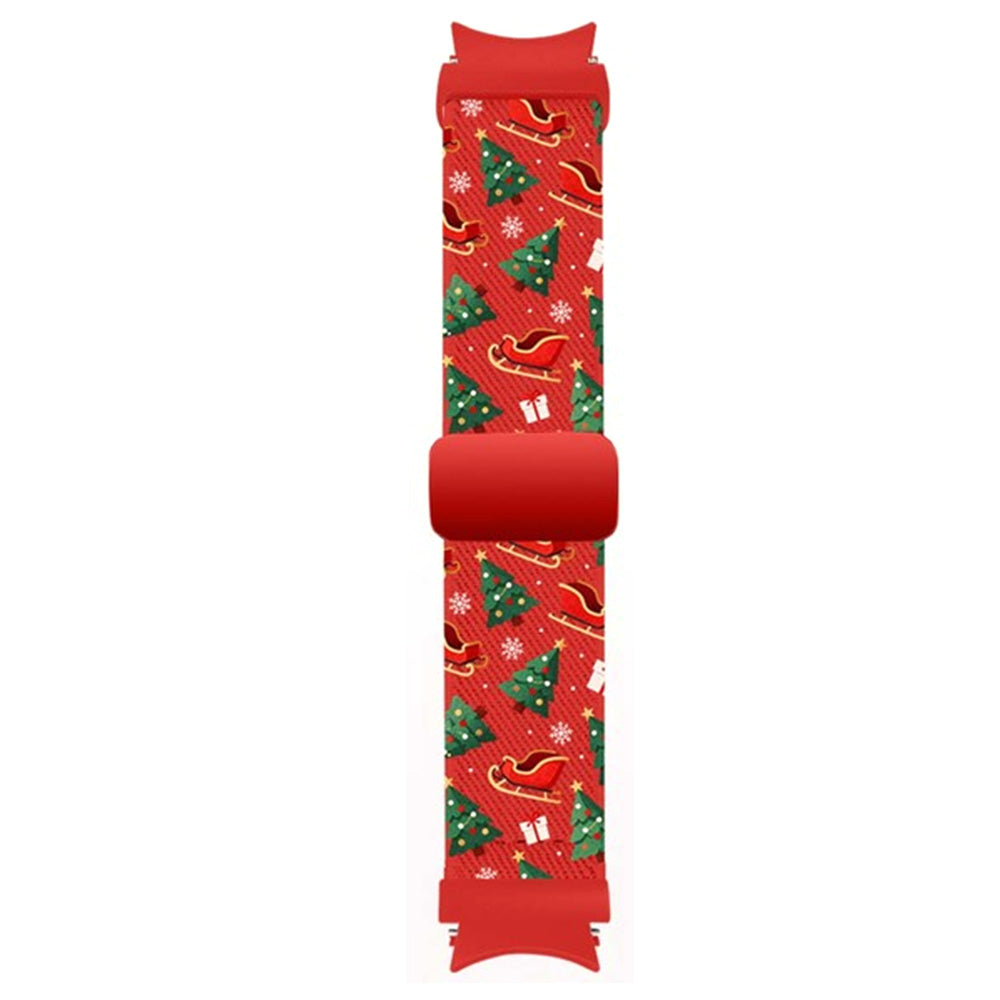 3 PCS Christmas Nylon Watch Bands Compatible with Samsung 6th Gen Quick Release