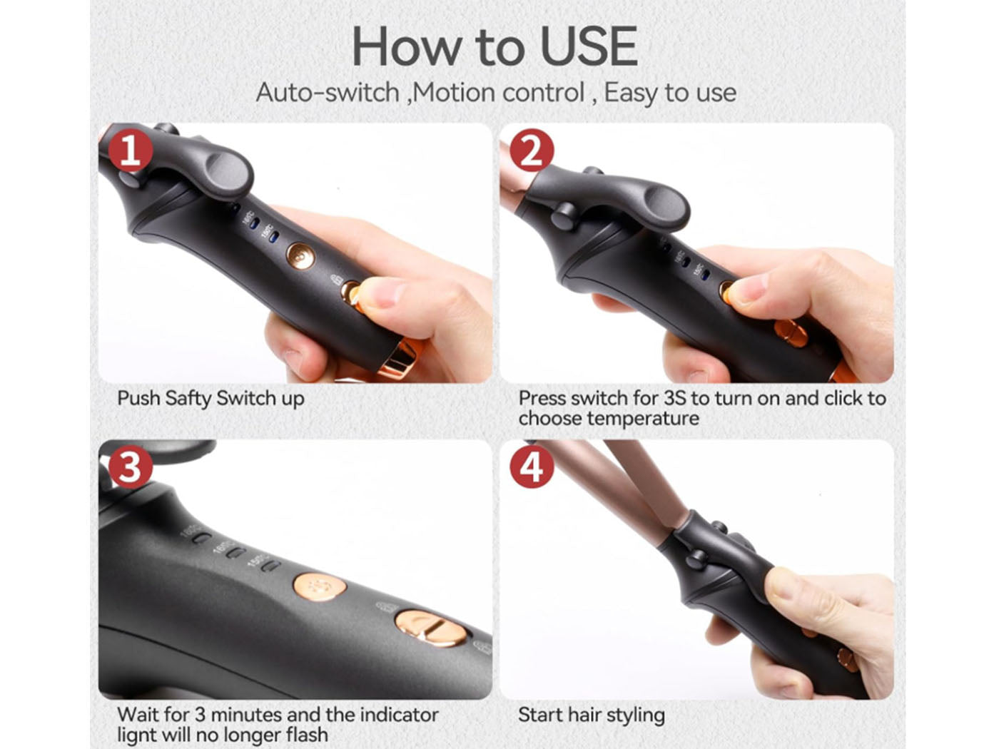 Cordless Rechargeable Curling Iron