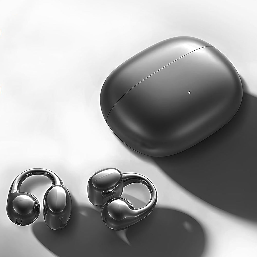 Clip-On Open Ear Bluetooth 5.4 Earbuds with C-Shaped Bridge and IPX4 Waterproof