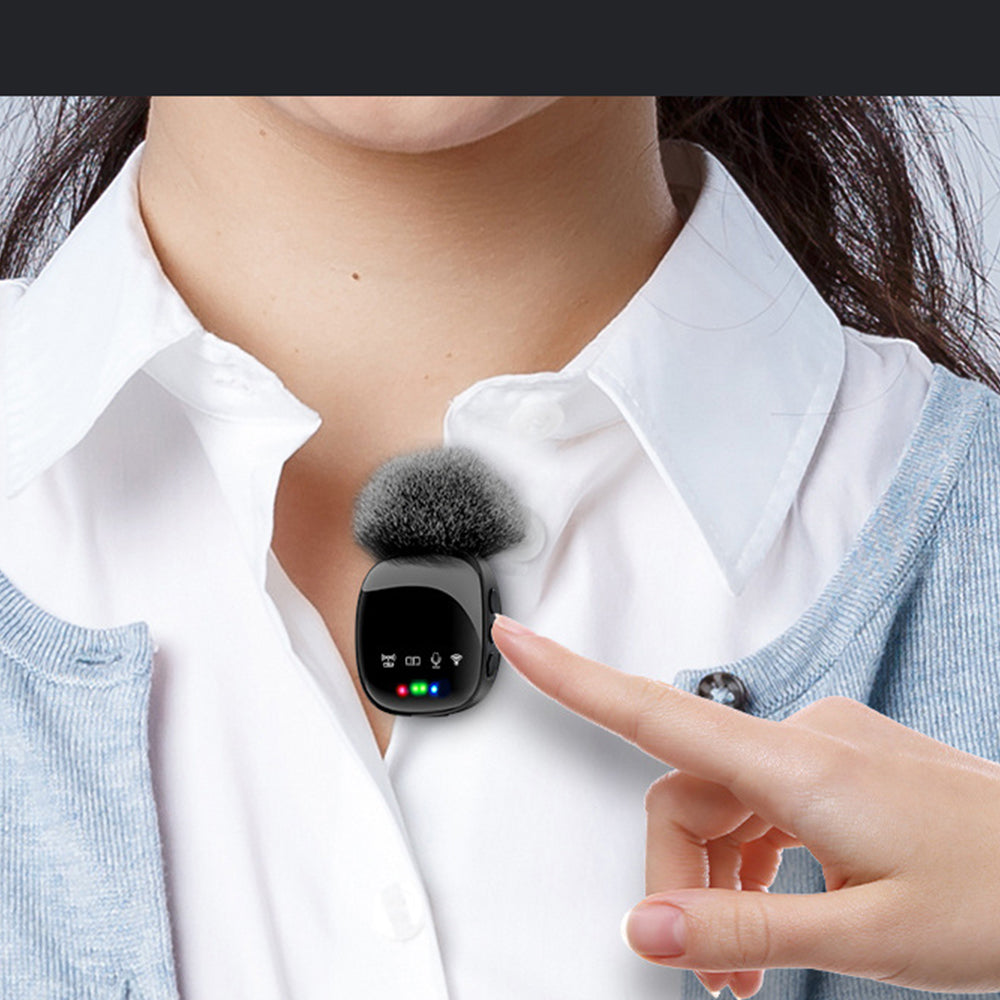 Wireless Lavalier Microphone for iPhone Android Camera Recording Live Streaming YouTube TikTok