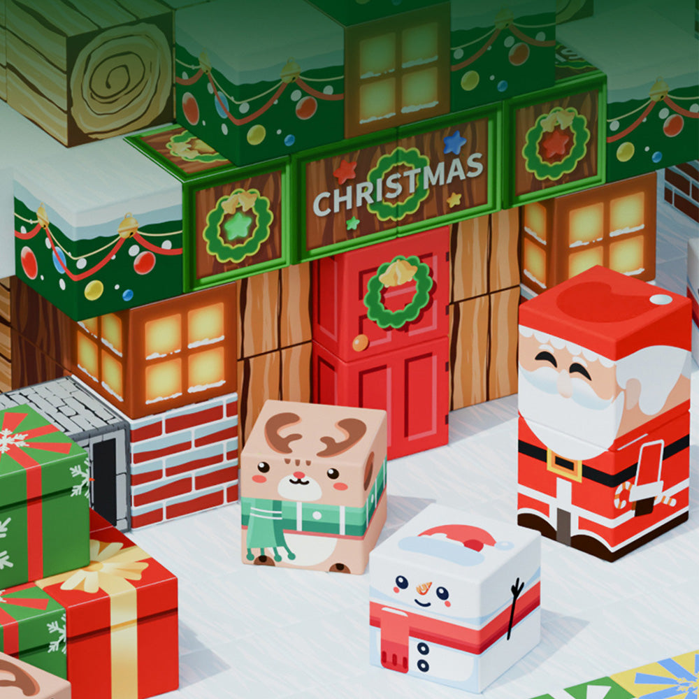 Christmas Building Cubes Sets for Boys and Girls