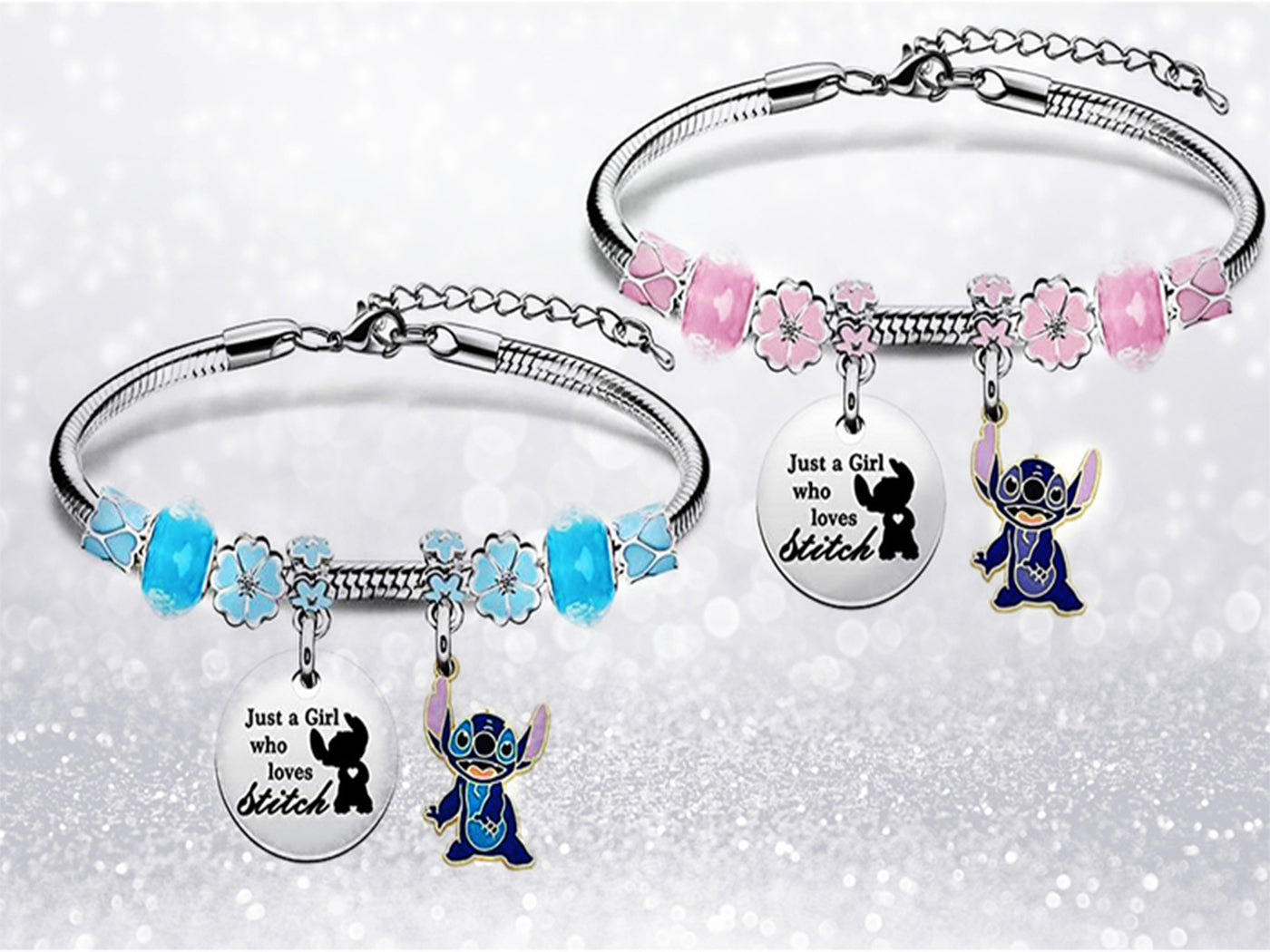 Adjustable Lilo & Stitch Inspired Bracelet