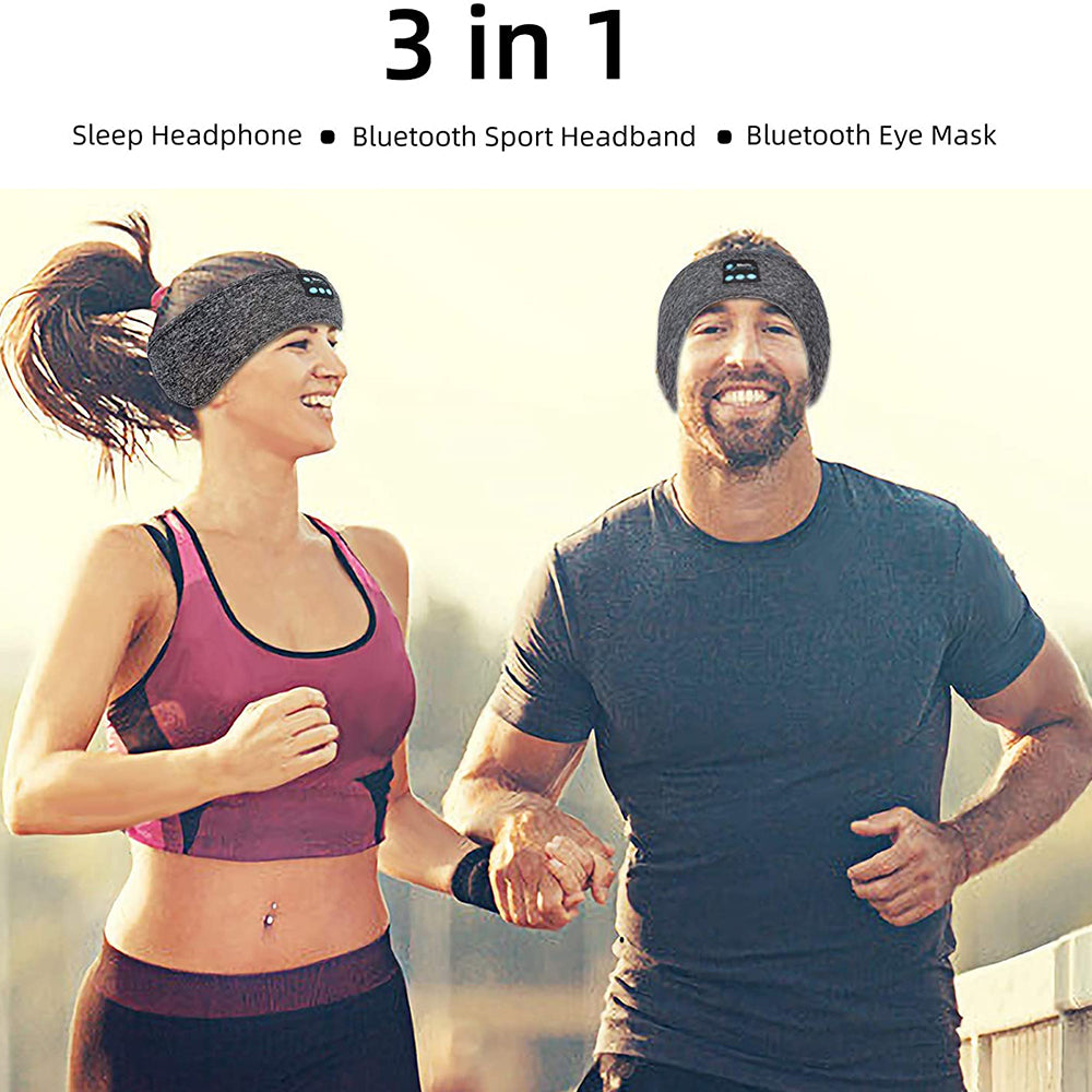 Bluetooth 5.0 Sleeping Headband Sport Headband Wireless Music Eye Mask Sleep