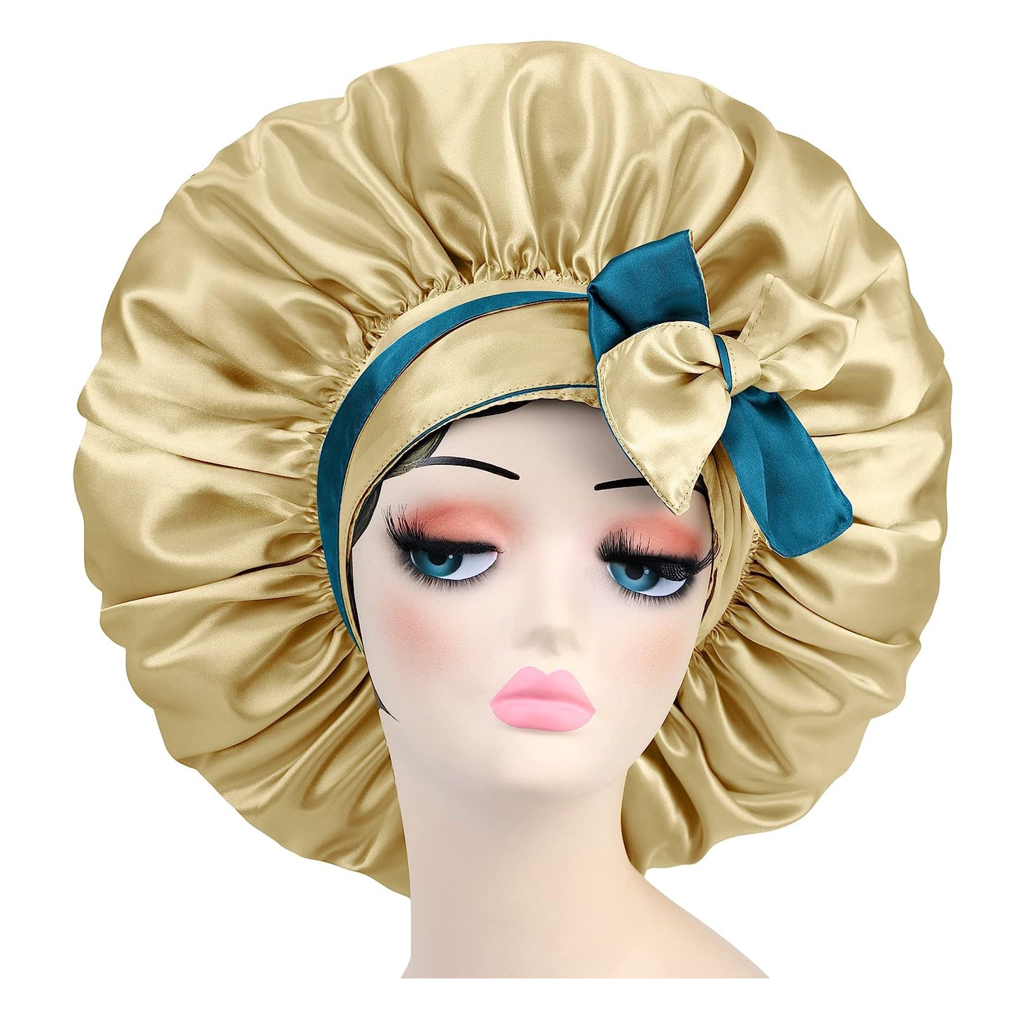Adjustable Double Layer Women's Satin Sleeping Wrap Hair Bonnet