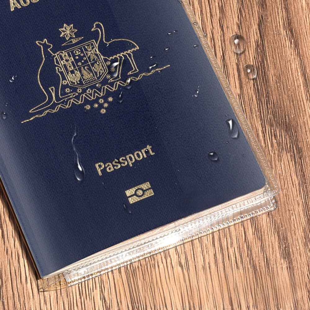5 Pack Passport Cover Transparent Protector Case with Card Slots