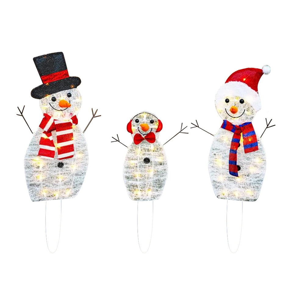 3-Piece Outdoor Christmas Stake Lights
