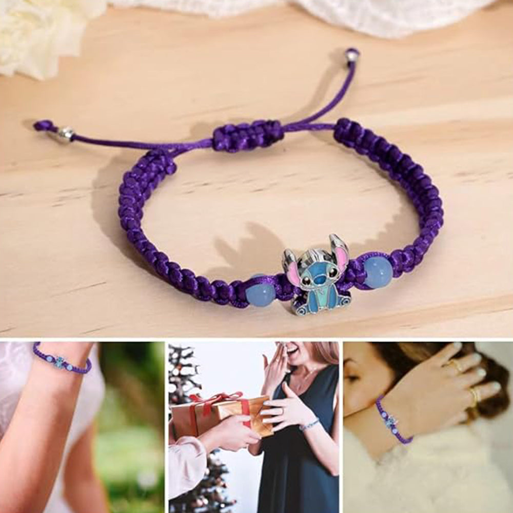 Lilo & Stitch Inspired Ohana Means Family Braided Bracelet