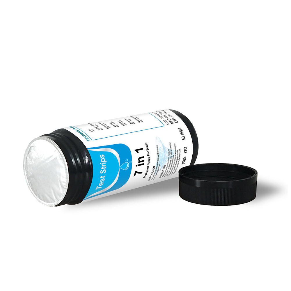 50Pcs 7-in-1 Pool and Spa Test Strips Water Testing Kit